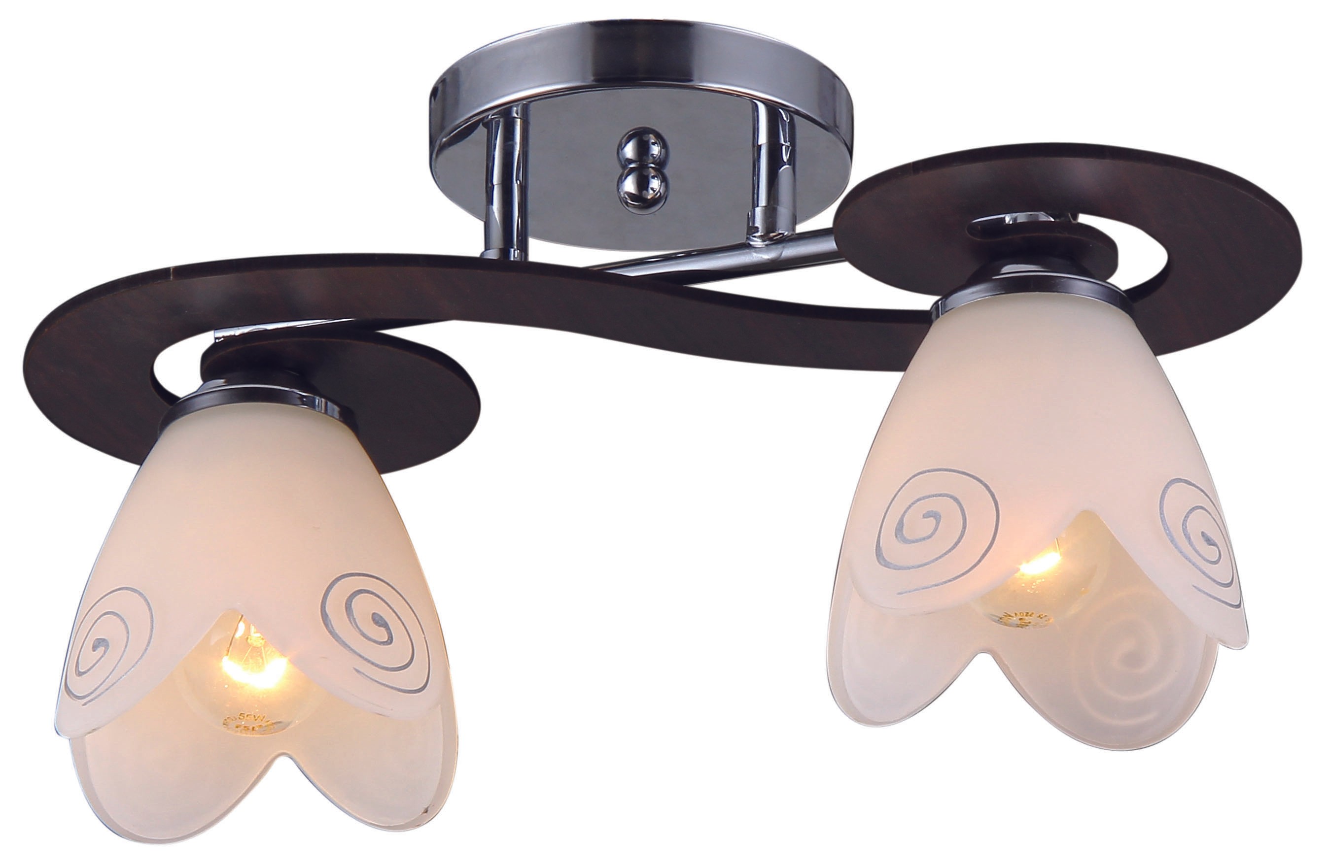 Потолочная люстра Natali Kovaltseva 11471 11471/2 CHROME, WENGE