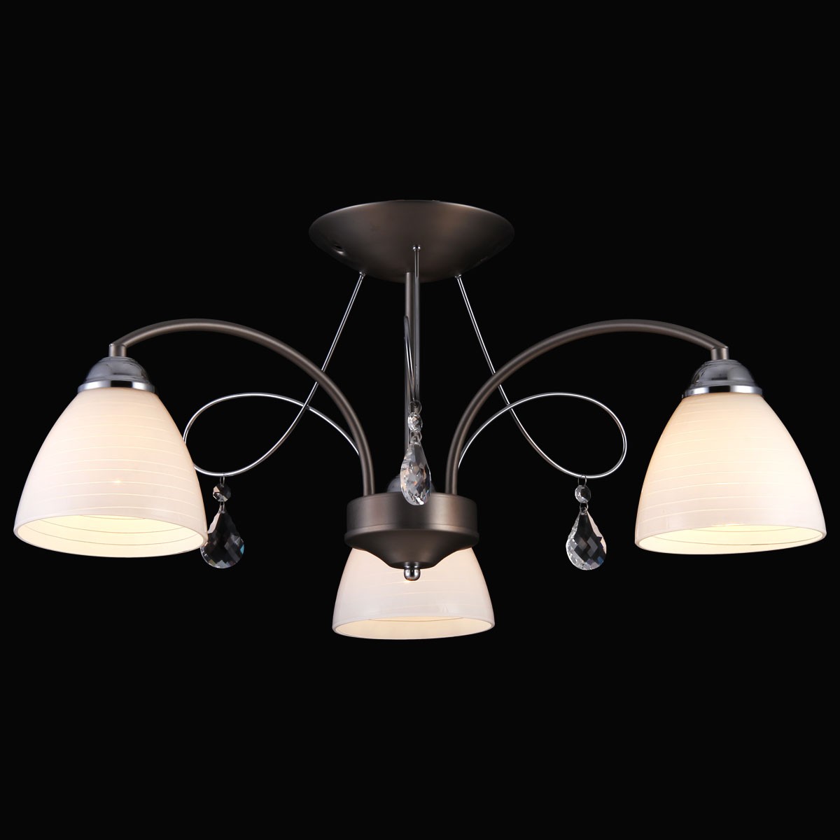 Потолочная люстра Natali Kovaltseva 75017 75017-3C CHROME&NICKEL