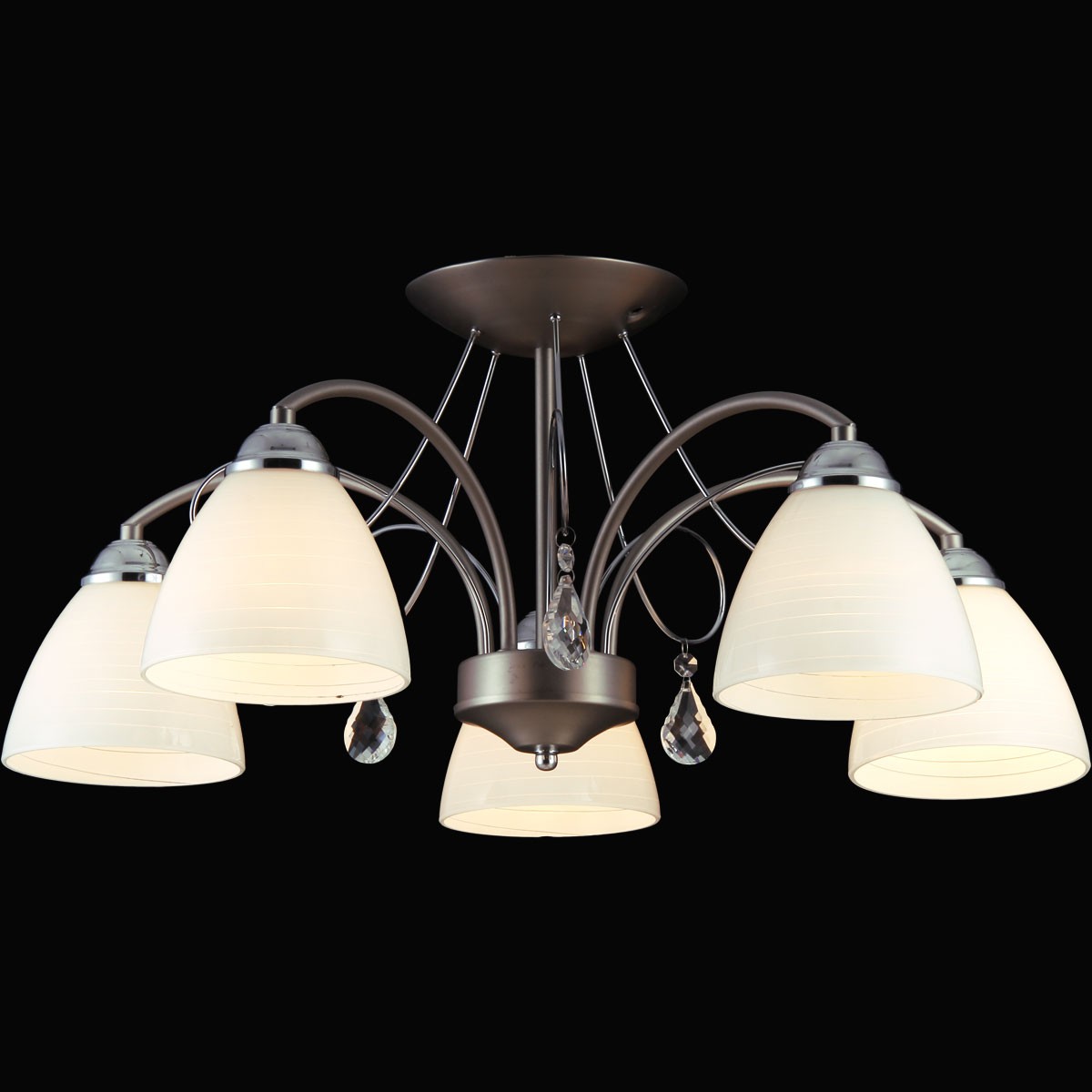 Потолочная люстра Natali Kovaltseva 75017 75017-5C CHROME&NICKEL