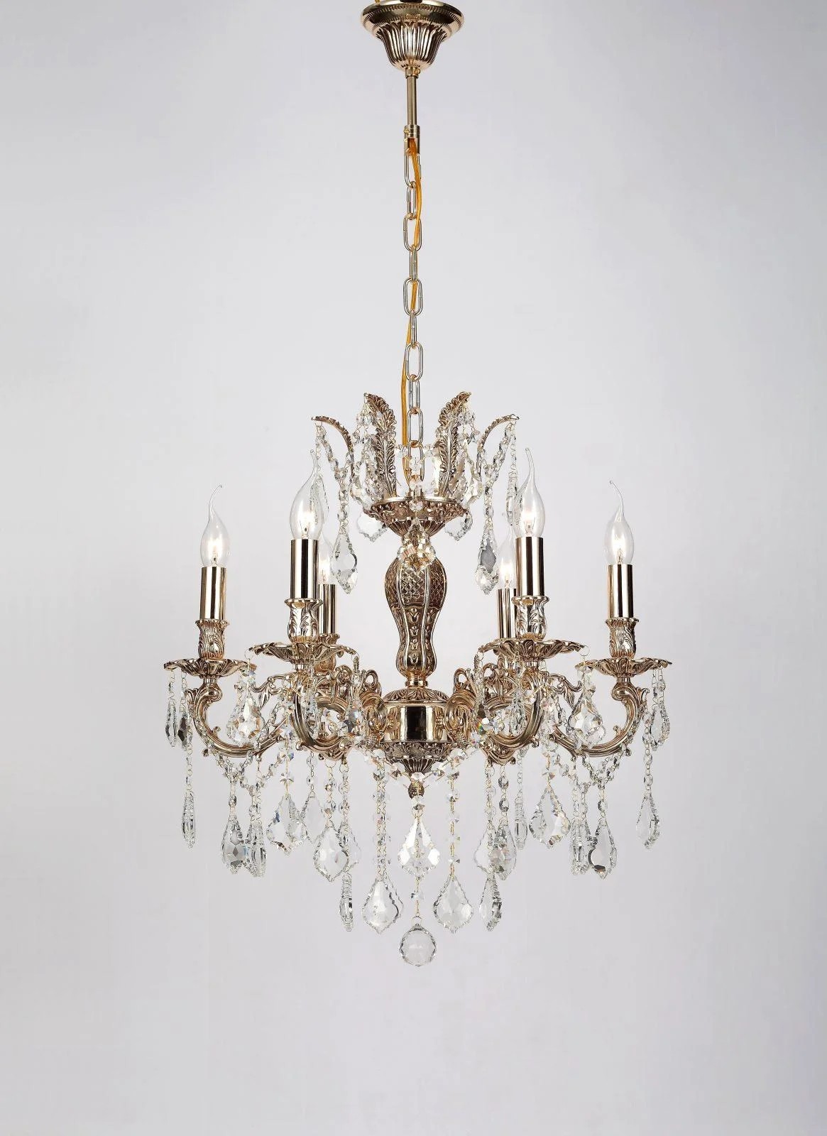 Подвесная хрустальная люстра Barletta Lucia Tucci BARLETTA 122.6 coffe gold