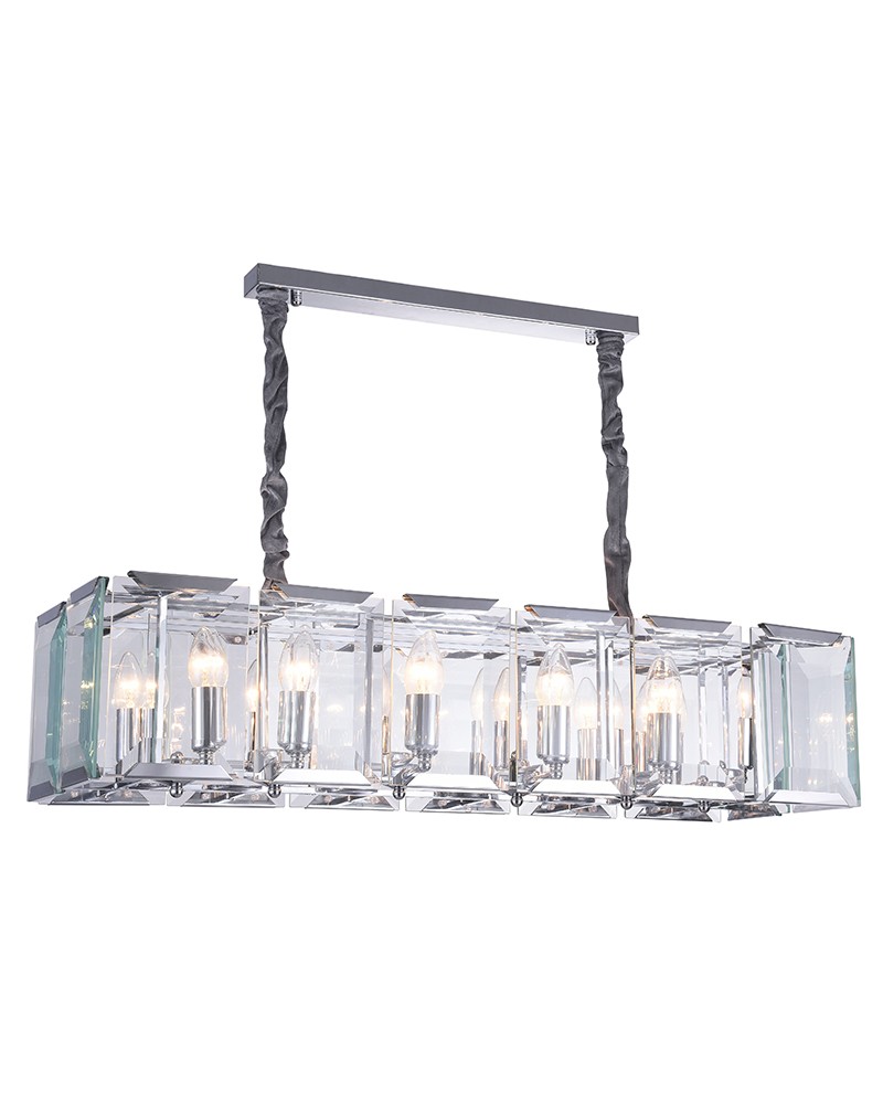 Подвесная люстра Lumien Hall Талия 3002/12P-CR-CL