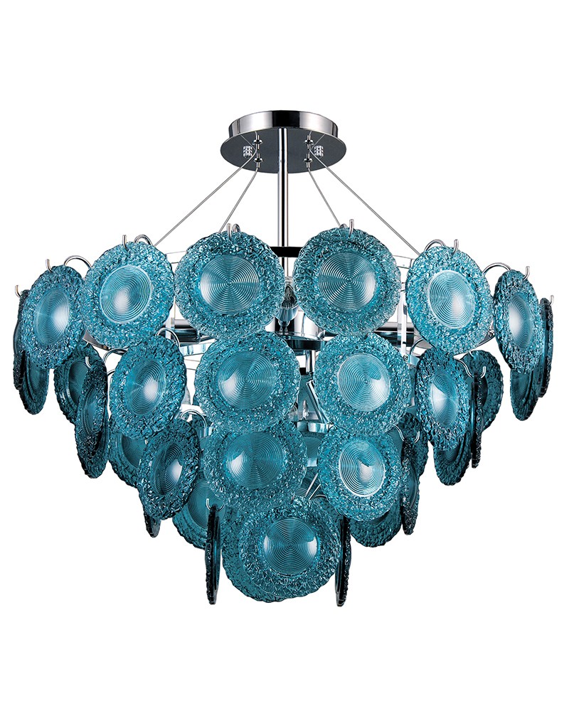 Потолочная люстра Lumien Hall Антеро 3009/8P-CR-TRQ