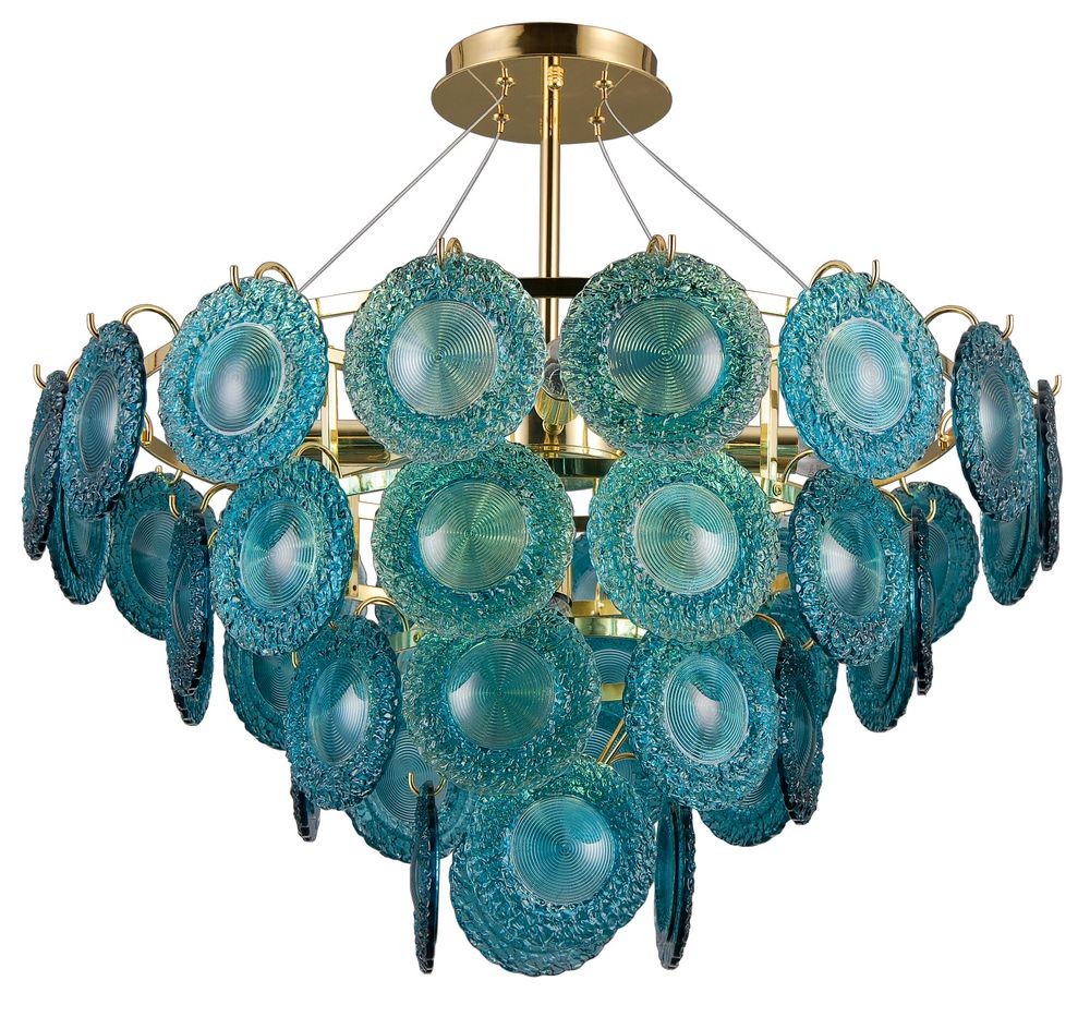 Потолочная люстра Lumien Hall Антеро 3009/8P-DGD-TRQ