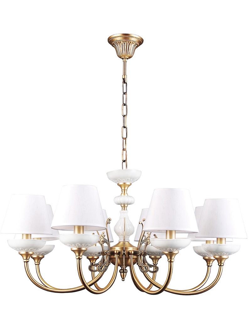 Подвесная люстра Lumien Hall Лива 1025/8H-AB-WT