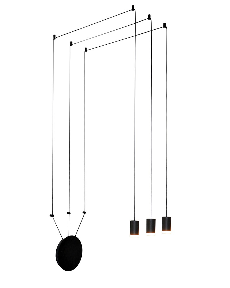 Светильник подвесной Lumien Hall Керро 8003/3P-BK