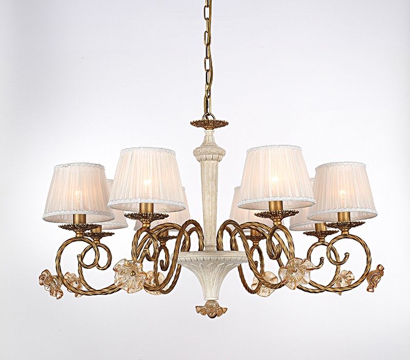 Люстра подвесная с цветочками Летисия H17075/8PCC Lumien Hall