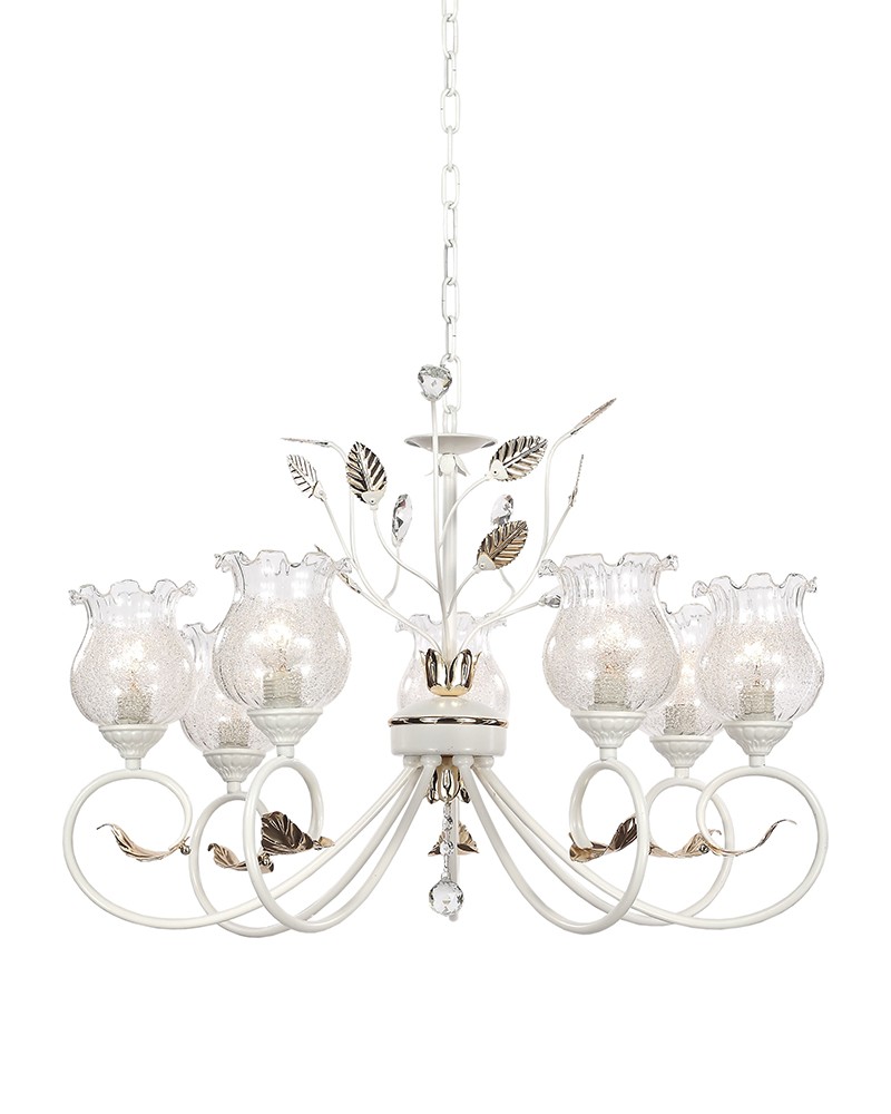 Люстра подвесная с цветочками Хели H17049/7MW Lumien Hall