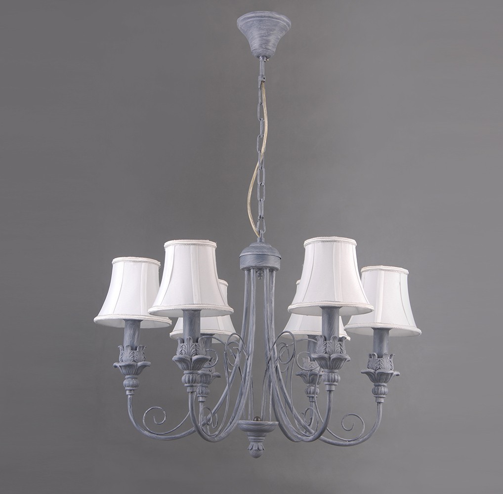 Подвесная люстра Lumien Hall Элин 1027/6H-GRWT-WT