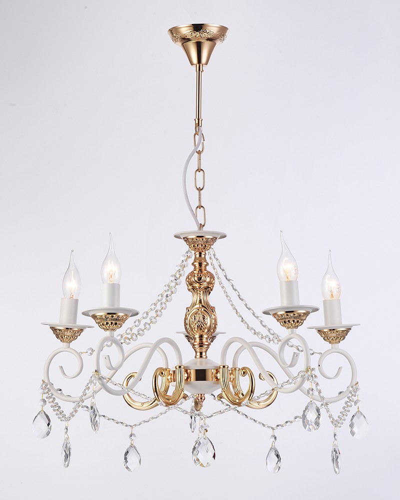 Подвесная люстра Lumien Hall Дарен 2010/5P-FG-WT