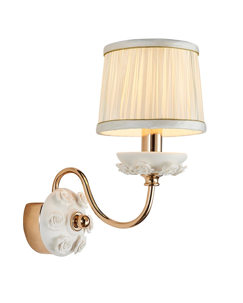 Настенное бра Lumien Hall Эрин 1030/1W-GD-WT