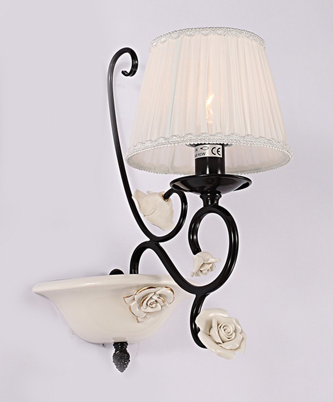 Бра с цветочками Летисия W17079/1GBK Lumien Hall