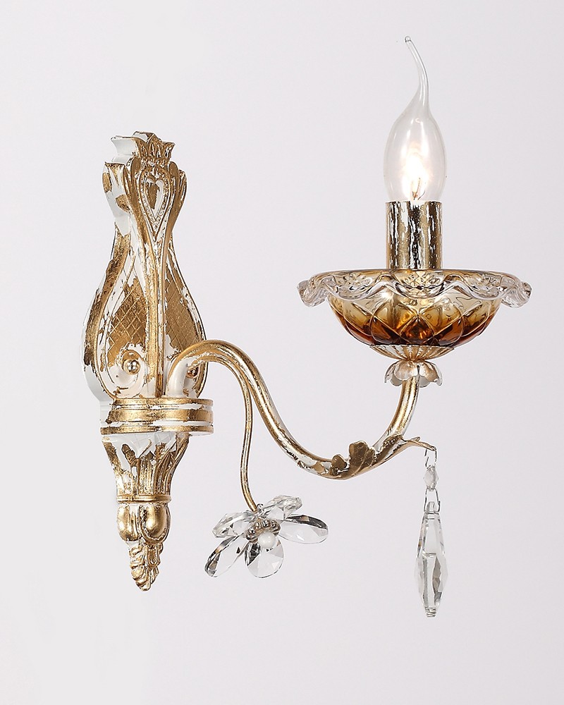 Бра с цветочками Изета W17068/1MWGF Lumien Hall