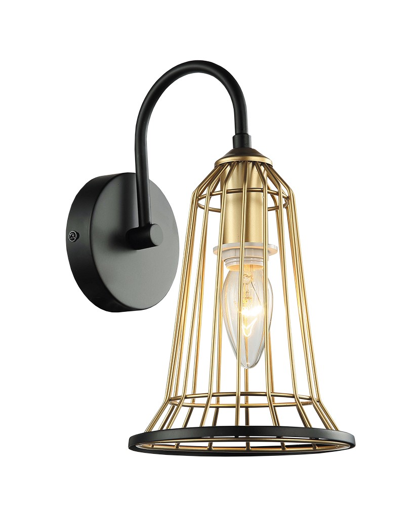 Настенное бра Lumien Hall Вейлер 4018/1W-BK-GD