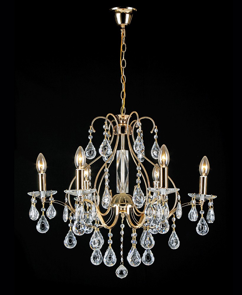 Подвесная хрустальная люстра Шарм Seven Fires 20289.01.01.06