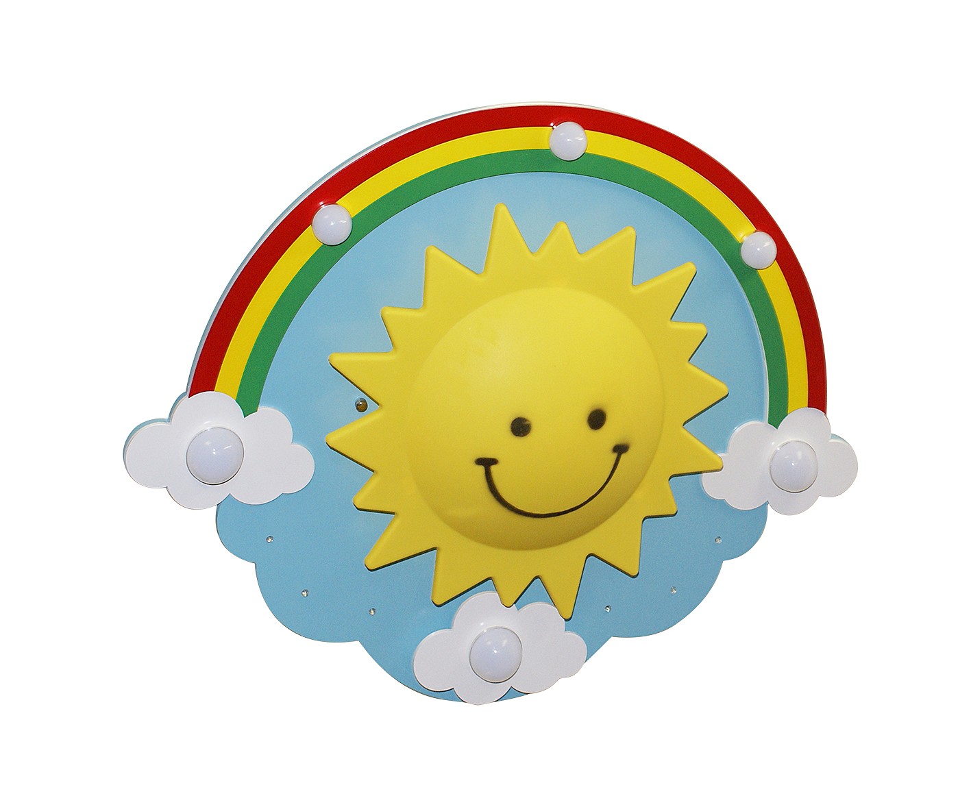 Разноцветный настенный светильник Солнце 074509 KINK Light