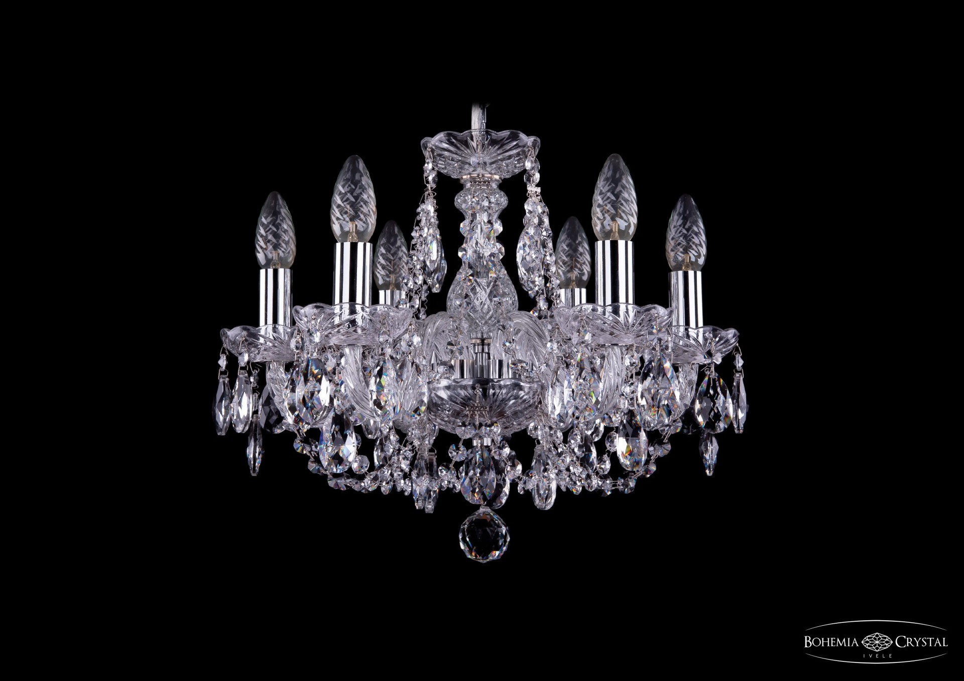 Подвесная хрустальная люстра 1406 Bohemia 1406/6/141 Ni