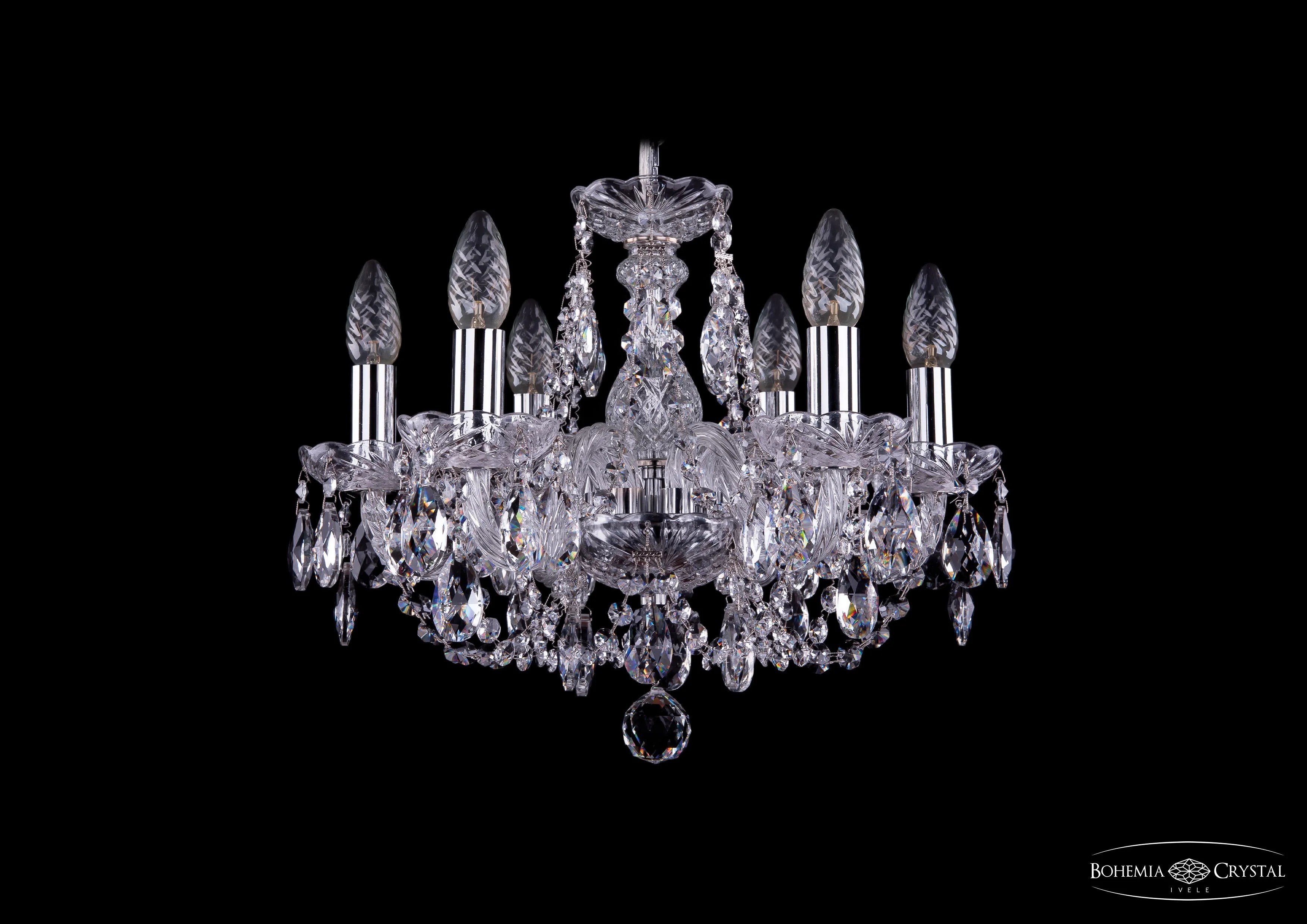 Подвесная хрустальная люстра 1406 Bohemia 1406/6/141 Ni
